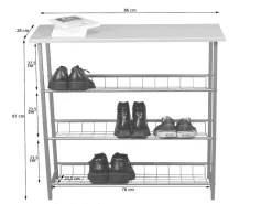 Möbel direkt online Schuhregal Regal alufarben Sale
