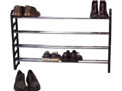 Schuhregal 2er-Set "Dean" schwarz/chromfarben ^ Möbel direkt online