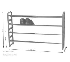 Schuhregal 2er-Set 