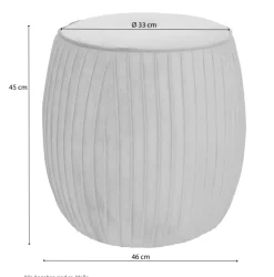 Möbel direkt online Sitzpouf Fabienne blau New