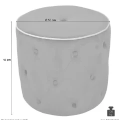 Möbel direkt online Sitzpouf Madagaskar grau Best