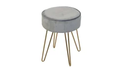 Sitzpouf Tinka grau ^ Möbel direkt online New