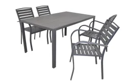 Möbel direkt online 5tlg. Garten-Sitzgruppe Tabea schwarz