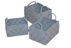 Möbel direkt online 3tlg. Korb-Set Susanne grau Outlet