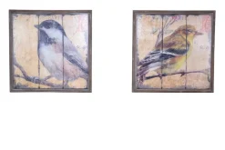 Wandbild 2-teilig mit Vogelmotiv braun ^ Möbel direkt online Discount