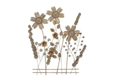 Möbel direkt online Wanddekoration Blumenwiese gold New