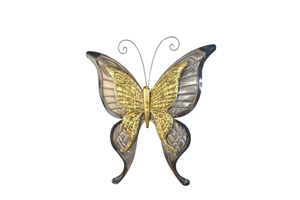 Möbel direkt online Wanddekoration Butterfly goldfarben Best
