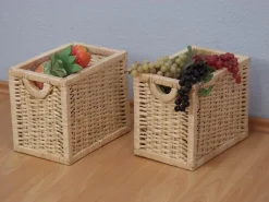 Möbel direkt online Weidenkörbe 2er-Set naturfarben Sale
