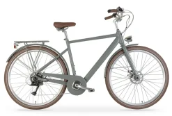 Elektro-Citybike LA RUE 2.0 MAN, grau ^ MBM Discount