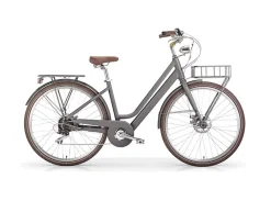 Elektro-Citybike LA RUE 2.0, matt gray ^ MBM Hot