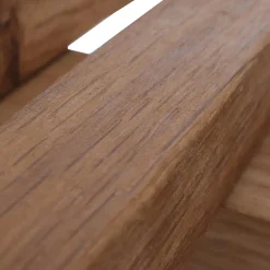 MCA Garderoben-Bank MCW-P56, Sitzbank Schuhregal Schuhablage Schuhbank Flurbank, 45x100x35cm, Massiv-Holz Eiche Outlet