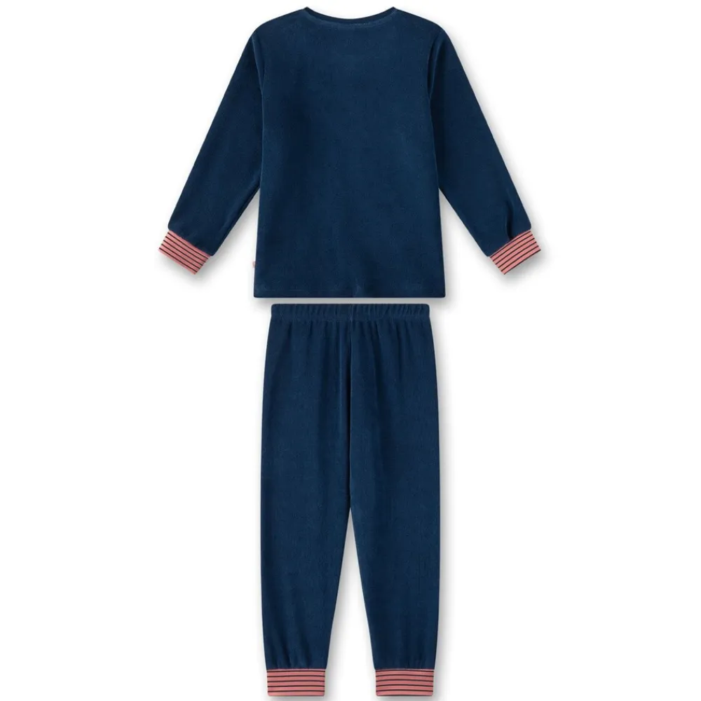 Sanetta Mädchen Pyjama Blau Hot