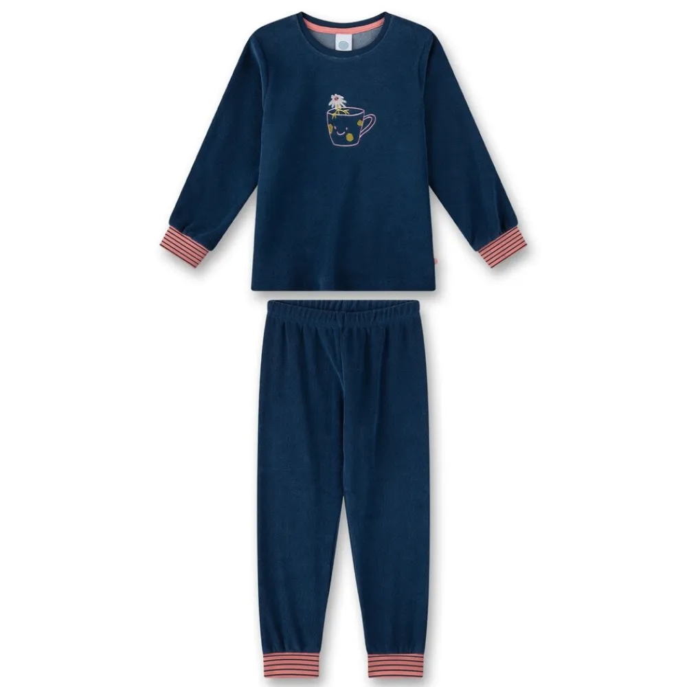 Sanetta Mädchen Pyjama Blau Hot