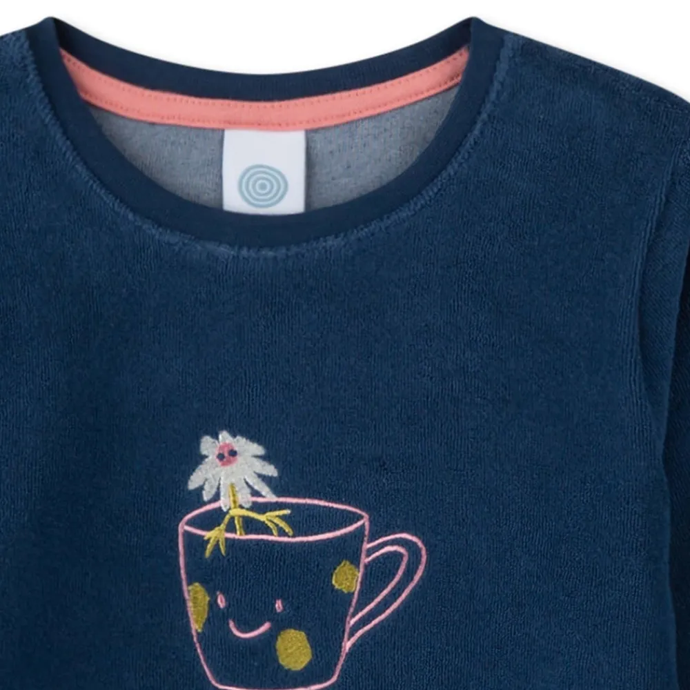 Sanetta Mädchen Pyjama Blau Hot