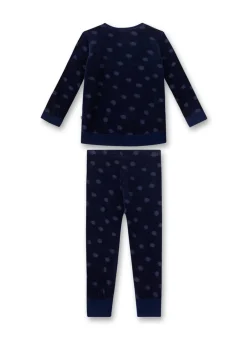 Sanetta Mädchen Pyjama Dunkelblau New