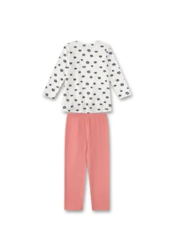 Sanetta Mädchen Pyjama Rosa/Weiß Discount