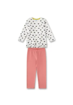 Sanetta Mädchen Pyjama Rosa/Weiß Discount