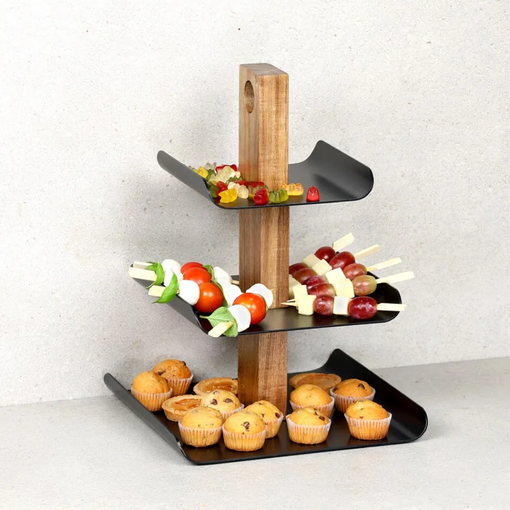 Metall Etagere, 3-stöckig ^ Kesper Best