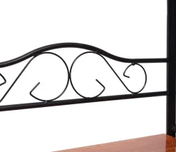 Metall-Garderobe Victoria, Standgarderobe Kleiderstange, 186x65x34cm ^ MCW New