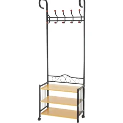Metall-Garderobe Victoria, Standgarderobe Kleiderstange, 186x65x34cm ^ MCW New