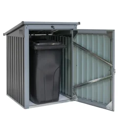 Metall Mülltonnenbox 1-fach anthrazit/lichtgrau ^ Westmann Sale