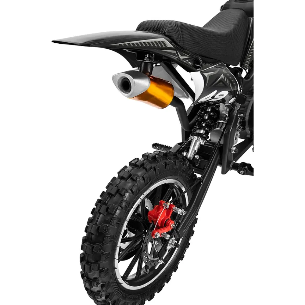 Actionbikes Motors Mini-Crossbike Delta, Benzin-Motorrad, Pocketbike, Dirtbike, 49 ccm, bis zu 40 km/h, Scheibenbremsen Schwarz Sale