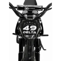 Actionbikes Motors Mini-Crossbike Delta, Benzin-Motorrad, Pocketbike, Dirtbike, 49 ccm, bis zu 40 km/h, Scheibenbremsen Schwarz Sale