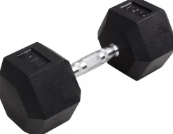 Hexagon Kurzhanteln HGH100, Kurzhantel-Set, 2,5-15 kg, Gusseisen-Kern (Hantelpaar, 15 kg) ^ Miweba Sports Discount