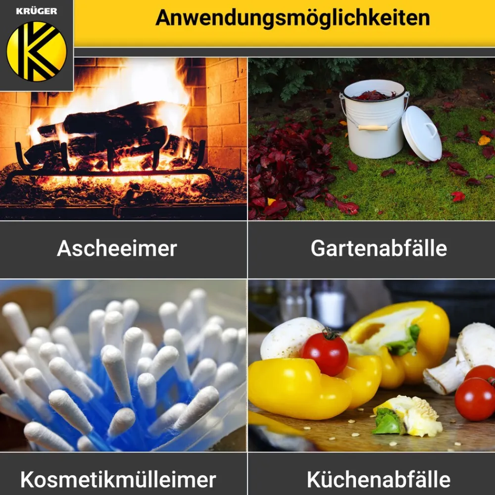 Mülleimer Serie TRIEST emailliert, 10 Liter ^ Karl Krüger Outlet