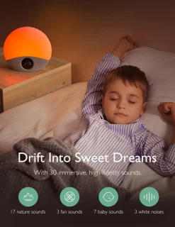 Momcozy Sunrise Alarm Clock WakeUp Sound Machine Clearance