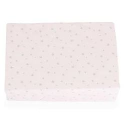 Moni Babybett Klappmatratze Mirage 120 x 60 x 6 cm Bezug waschbar Reißverschluss rosa weiß Discount