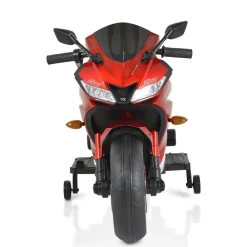 Kinder Elektromotorrad Motocross MP3-Funktion Bluetooth Stützräder Lichter rot ^ Moni Clearance