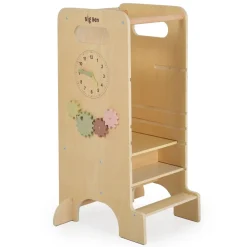 Kinder Lernturm 4 in 1 Big Ben Rutsche Tafel Hochstuhl Uhranzeige Motorik ^ Moni New