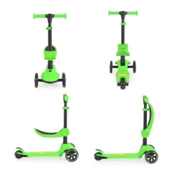 Kinderroller 2 in 1 Lamborghini Laufrad, Lenkerhöhe verstellbar, klappbar grün ^ Moni Sale