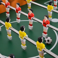Tischfußball 1019A Holz, Handschiebezähler, Kickertisch, 22 Figuren, Soccer ^ Moni Clearance