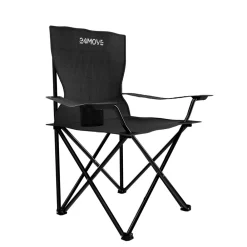24MOVE ® Campingstuhl Faltstuhl, 2er Set, schwarz, mit Getränkehalter und Tragetasche Outdoor, faltbar max. 100kg, Anglerstuhl, Klappstuhl Outlet
