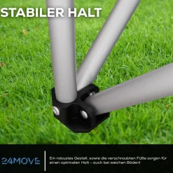 ® Campingstuhl Salvador faltbar Camping Klappstuhl gepolstert inkl. Tragetasche, bis 150kg belastbar, blau ^ 24MOVE Best