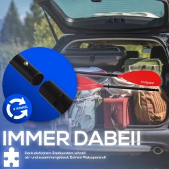 24MOVE ® Doppelpaddel LAGO Aluminium Paddel, Stand-Up Paddling, Paddel für Kajak, 220 cm, verstellbar