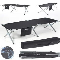 ® Feldbett Campingbett bis 200 kg In-und Outdoor Camping faltbar, inkl. Tragetasche für einfachen Transport ^ 24MOVE New