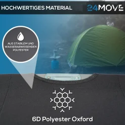 ® Feldbett Campingbett bis 200 kg In-und Outdoor Camping faltbar, inkl. Tragetasche für einfachen Transport ^ 24MOVE New