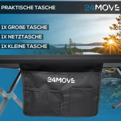 ® Feldbett Campingbett bis 200 kg In-und Outdoor Camping faltbar, inkl. Tragetasche für einfachen Transport ^ 24MOVE New