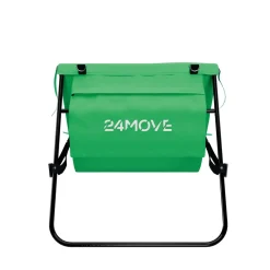 ® Strandmatte 2er Set klappbar mit Rückenlehne, Strandliege mit Gurt, tragbar für Strand und Garten, Liegematte grün ^ 24MOVE Best