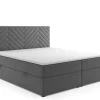 M-Punkt Boxspringbett MALIBU mit Bettkasten 180 x 200 cm - Anthrazit Online