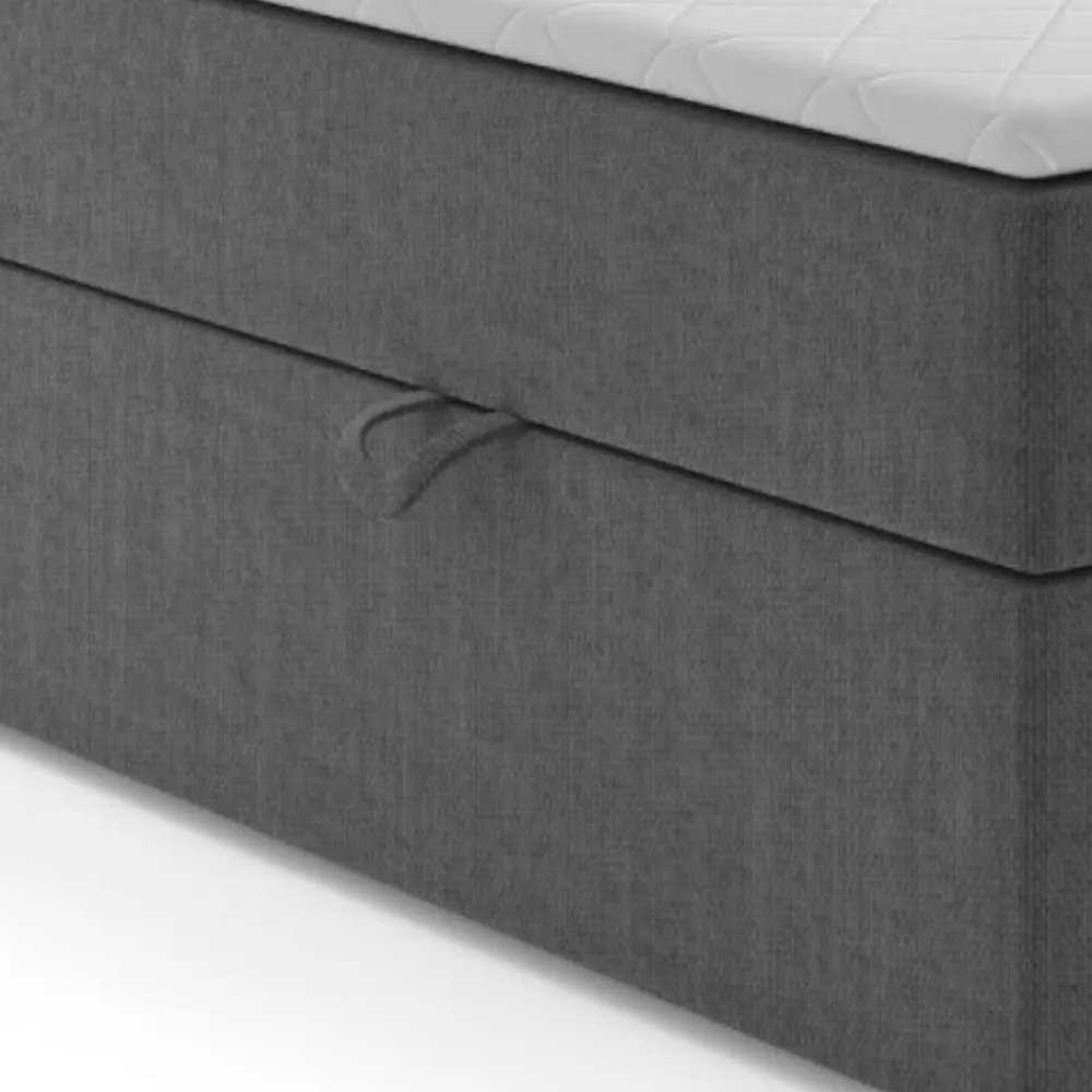 M-Punkt Boxspringbett MALIBU mit Bettkasten 180 x 200 cm - Anthrazit Online