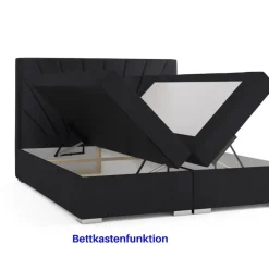 M-Punkt Boxspringbett MALIBU mit Bettkasten 180 x 200 cm - Anthrazit Online