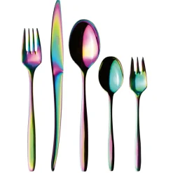 Mäser Besteck-Set, Edelstahl Nigran Mehrfarbig New