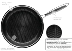Mäser Bratpfanne, Edelstahl Hestia Schwarz / Silber Clearance