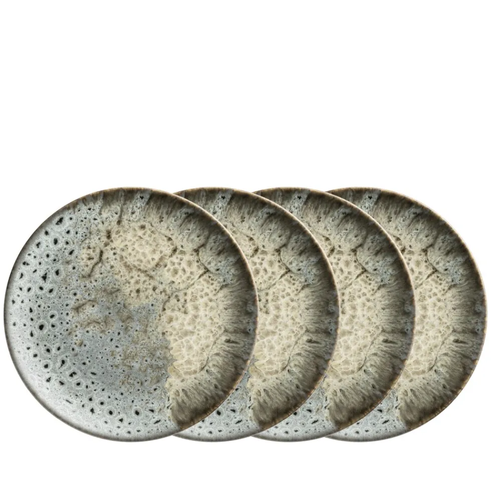 Dessertteller-Set, Steinzeug Carellia ^ Mäser Clearance