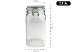 Einmachglas 2,5 l GOTHIKA Transparent ^ Mäser New
