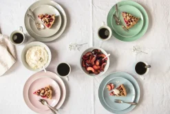 Mäser Geschirr-Set, Porzellan Kitchen Time II Rosa, Blau, Grün, Beige